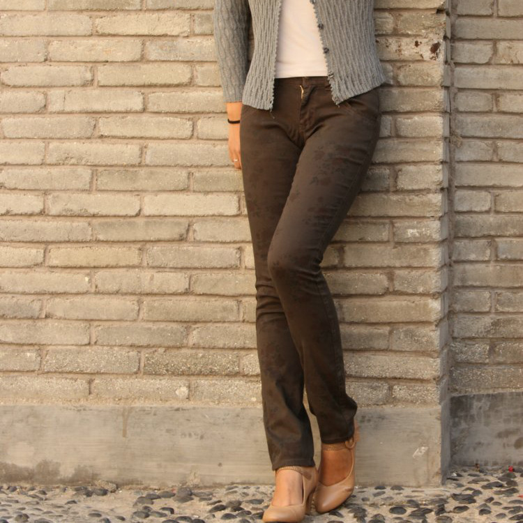13年<em>女裤</em>新款 <em>牛仔</em>裤 森女风<em>日单</em>大牌修身秋冬