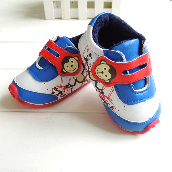 {zx1}韩版卡通款胶底鞋室外婴儿鞋小童鞋男女宝学步鞋7052
