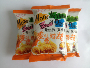 供应非油炸膨化食品麦香鸡块厂家供应.