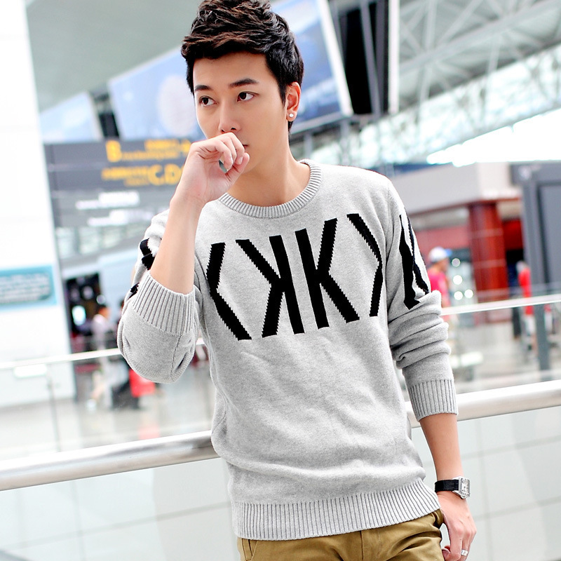 厂家直供 支持男装<em>批发</em> 青春<em>时尚男士毛衣</em> 长袖
