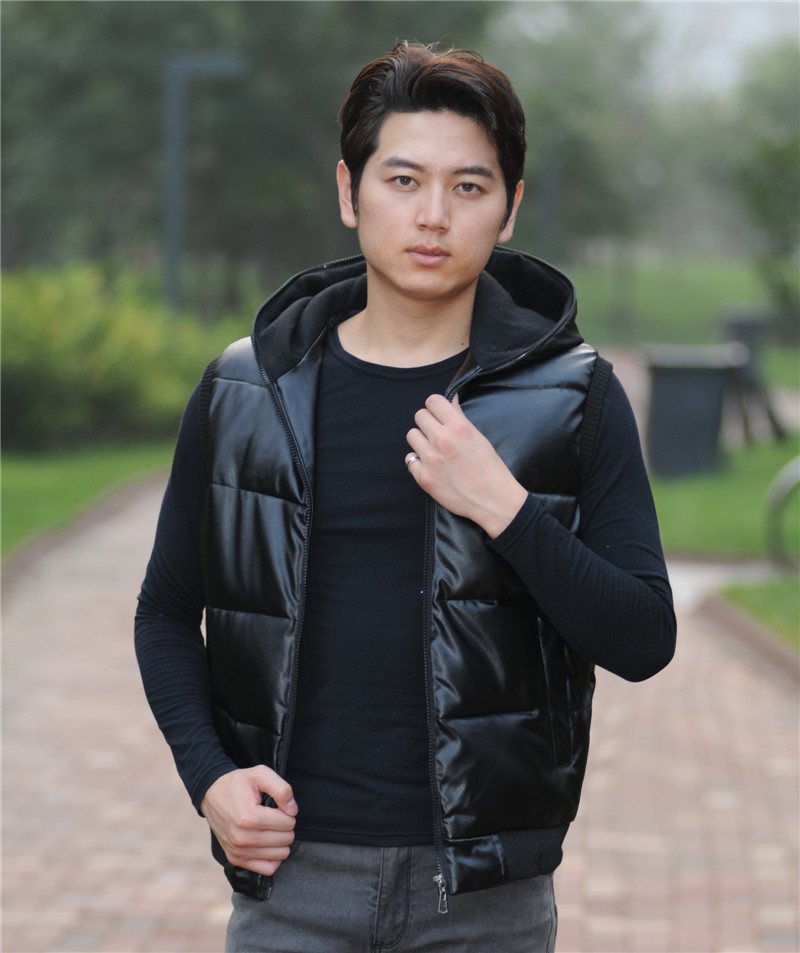 批发2013<em>冬季</em>新款<em>男装</em> <em>水洗</em>皮PU休闲 <em>马夹</em>男