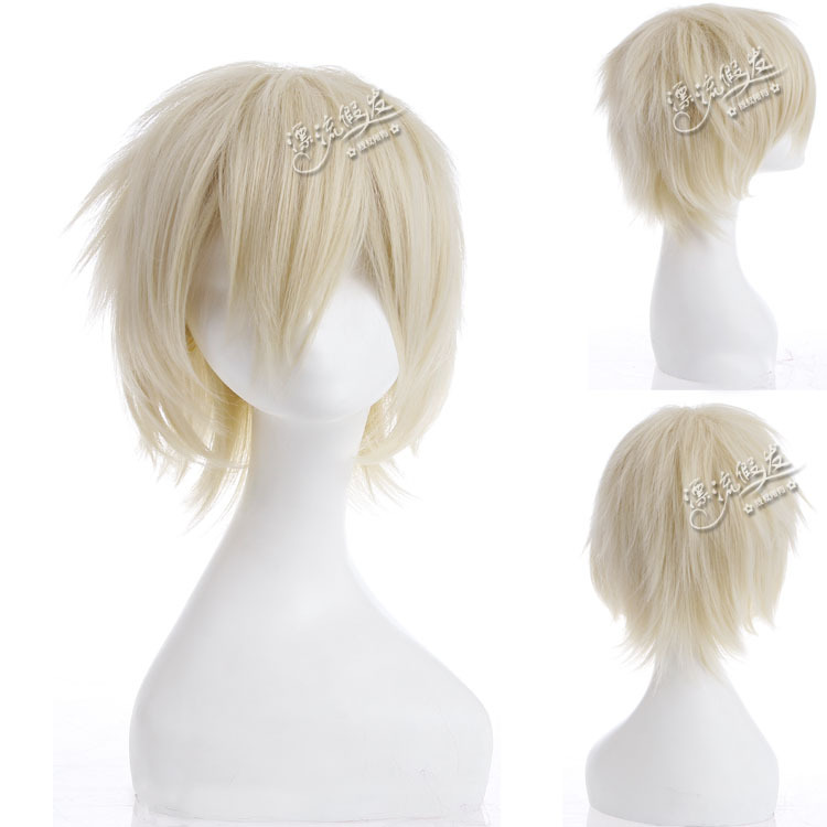 【cosplay假发\/动漫COS最终幻想FF零式 米白