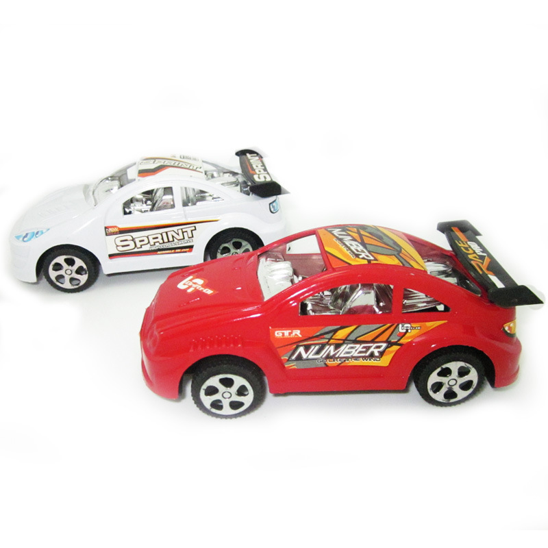 回力玩具车2只装 批发儿童塑料玩具卡通赛车 