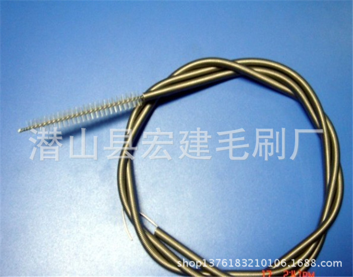 镀毛刷管道刷、带管道铜丝清洁激光、通孔铝杆808nm8w毛刷二极管图片