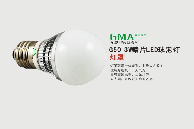 G50 3W鳍片球泡灯4