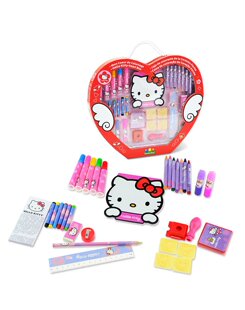 hello kitty凯蒂猫-天使之心正品文具套装画画写字用品儿童文具