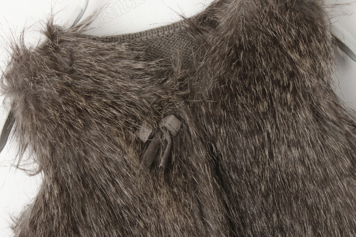 【新款 外贸童装批发 13<em>秋款女童</em>皮草<em>马甲</em> T02