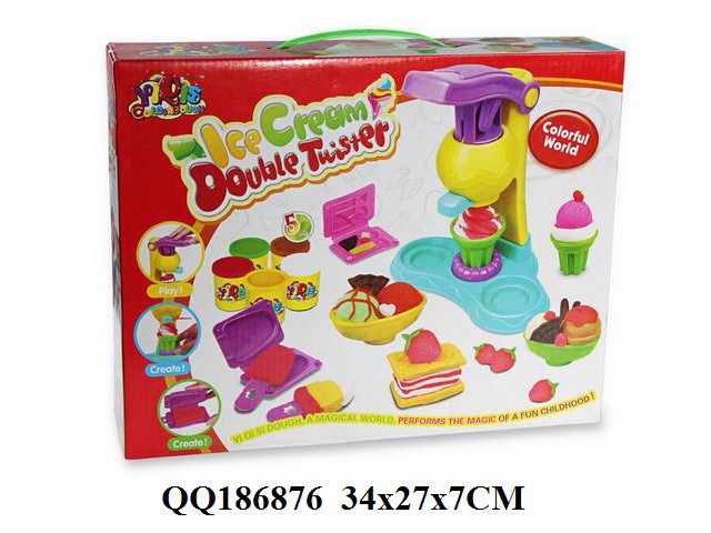 【玩具: 彩泥双色冰淇淋机】价格,厂家,图片,过