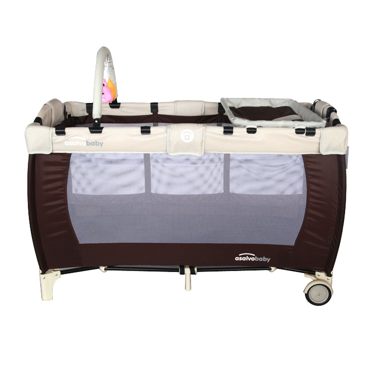 厂家直销 可折叠便携多功能欧式婴儿床\/游戏床