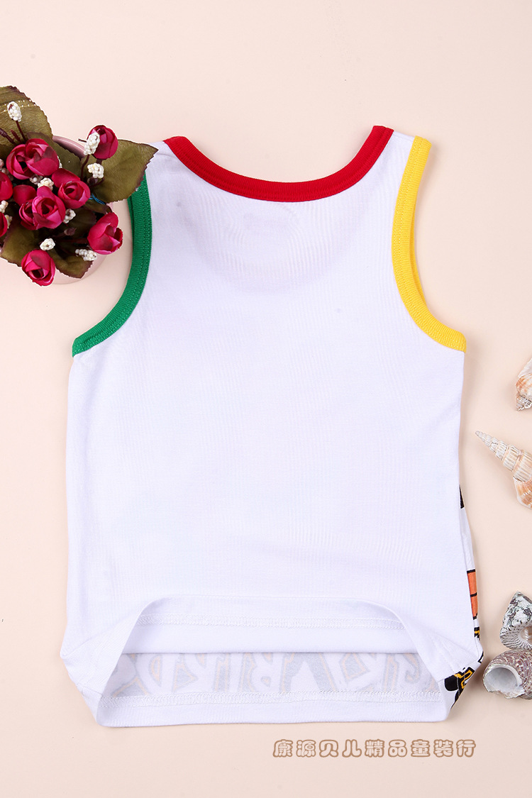 【童装男童背心 卡通<em>画</em>光头强熊出没愤怒小鸟