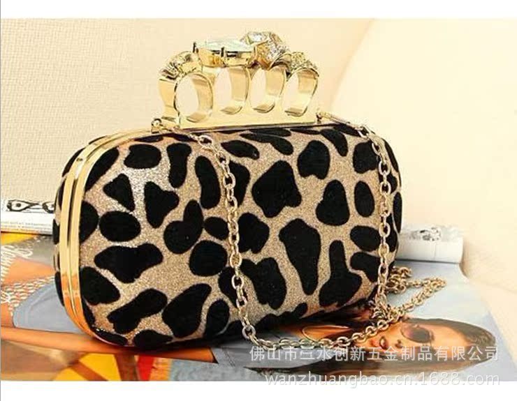 2013新款女包 欧美时尚晚宴包 骷髅头晚宴包