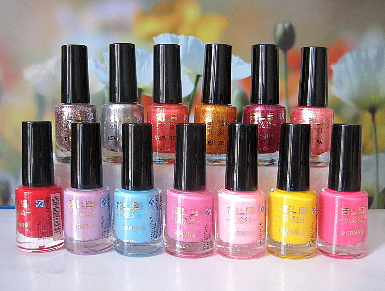 指甲油批发 亮片指甲油 糖果色指甲油 裸色环保