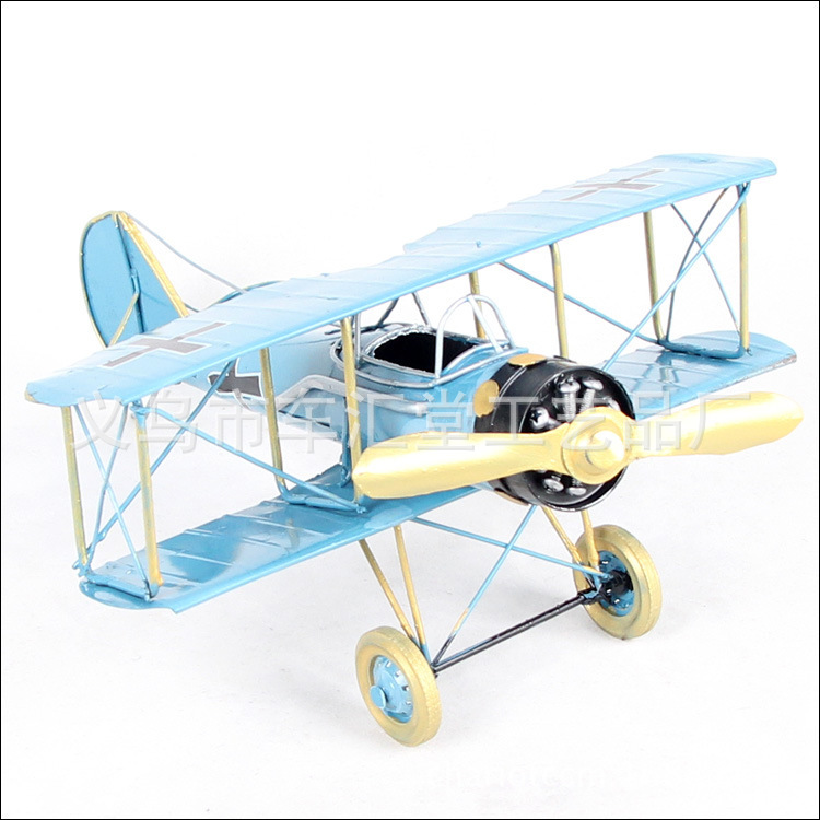 【1917年德国红男爵双翼战斗机模型 一战飞机