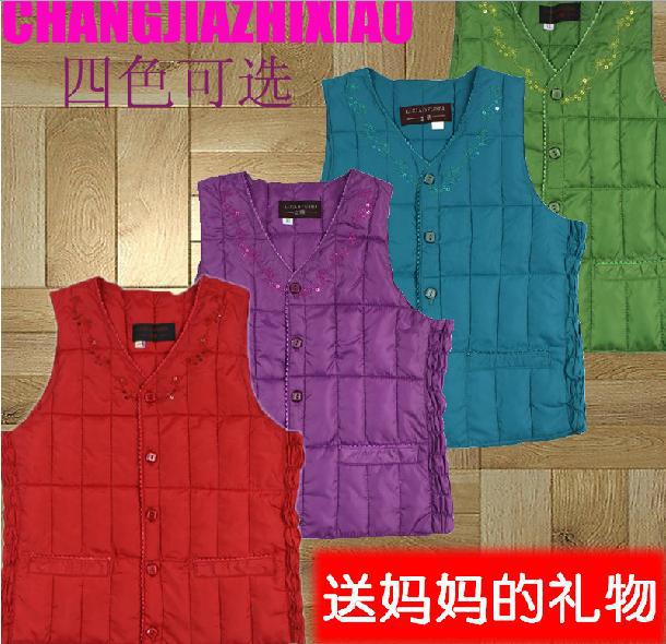 新款妈妈装<em>马甲女士</em>棉背心<em>秋冬</em>保暖<em>马夹</em>大码中