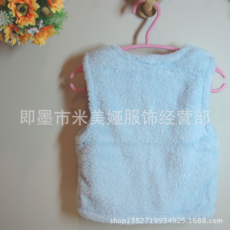 一件代发!<em>儿童毛绒</em>外套背心<em>马甲</em>,柔软保暖舒适