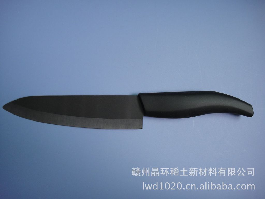 供应ABS柄氧化锆陶瓷刀 黑刀 白刀 晶环