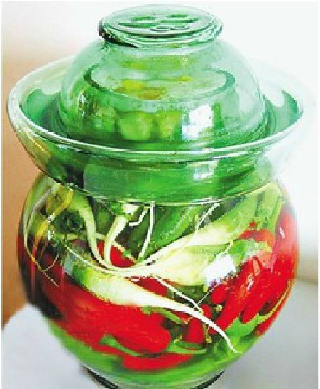 特大号泡菜坛子,四川酱腌菜玻璃坛子,18斤菜坛