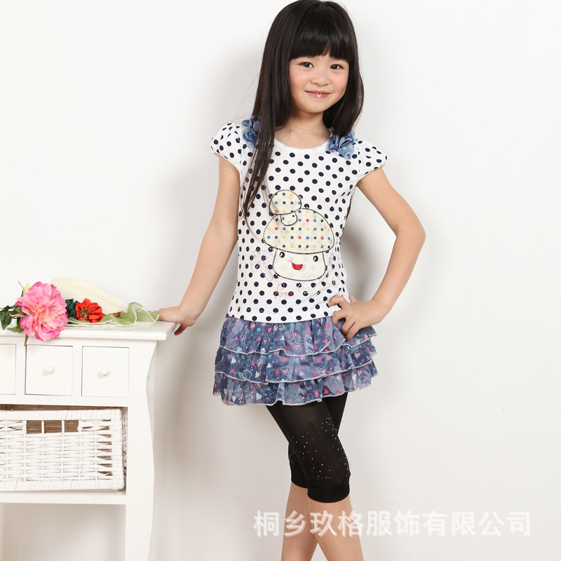 2013<em>女童装</em>裙子<em>夏装</em>韩版女童中同群儿童公主