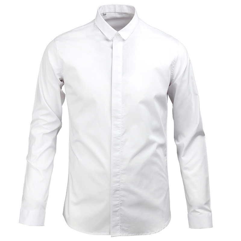 供应2013秋装男士长袖衬衫 纯色男式衬衣 高级