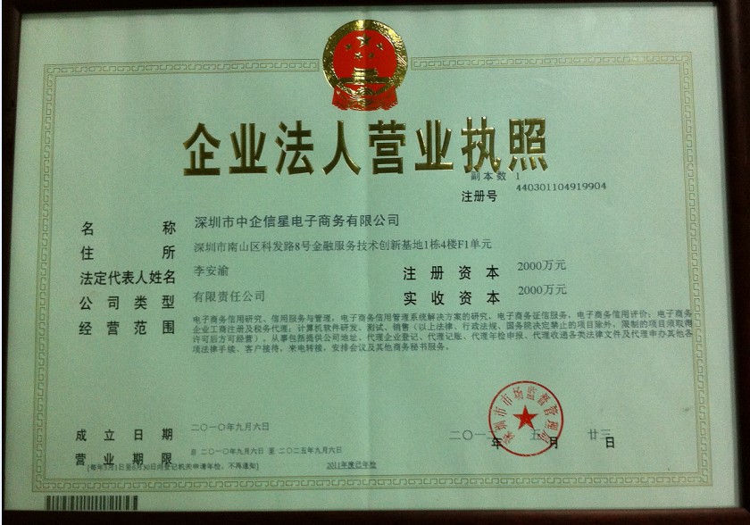 【深圳市中企信星电子商务有限公司 代盐】价