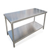 订做不锈钢工作台 双层单板工作台 食堂工作台 厨房设备