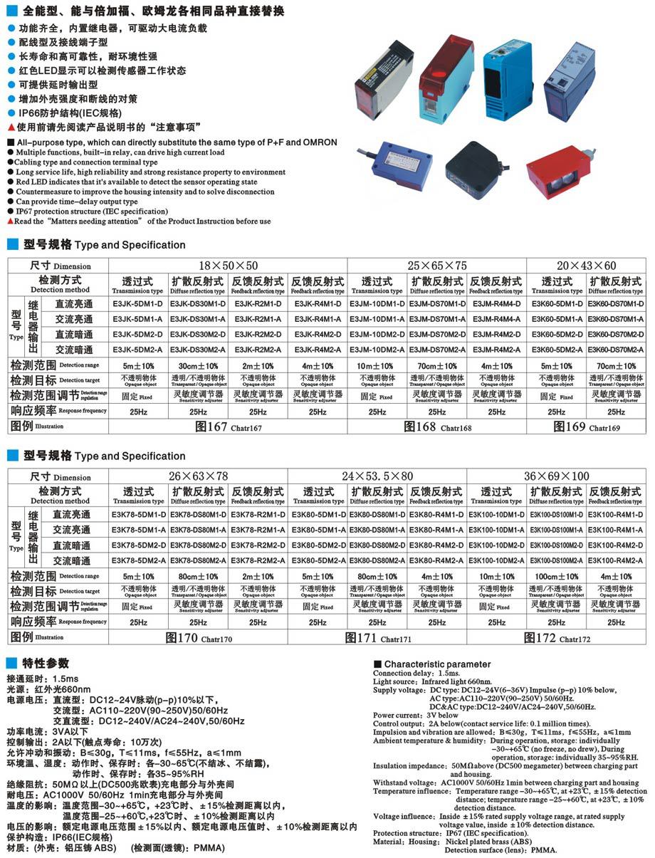 E3JK系列光電開關