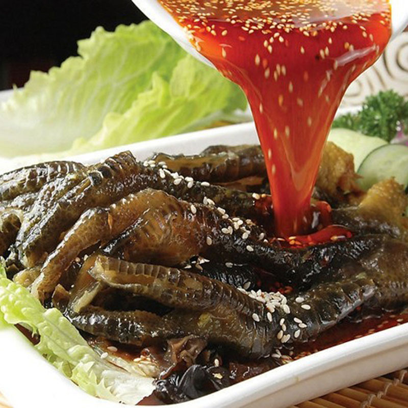 【酒店特色菜 谢霸<em>麻辣</em>土<em>鸡爪</em> 去皮脱<em>骨</em>乌鸡脚