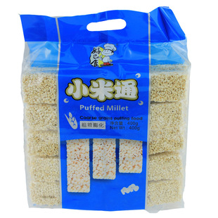 徽记食品 四川特产 好巴食小米通 400g*10 膨化 食品 休闲 零食