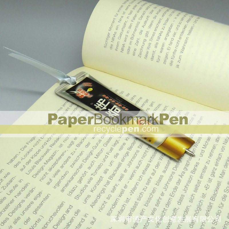 flat pen, bookmark pen