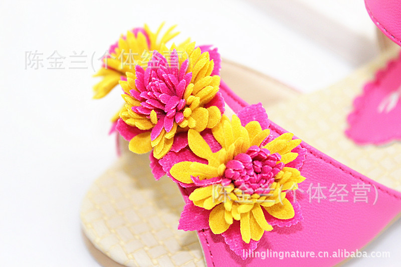 2013童鞋批发 韩版<em>花蕊</em>女童凉鞋<em>女孩</em>鞋小童学