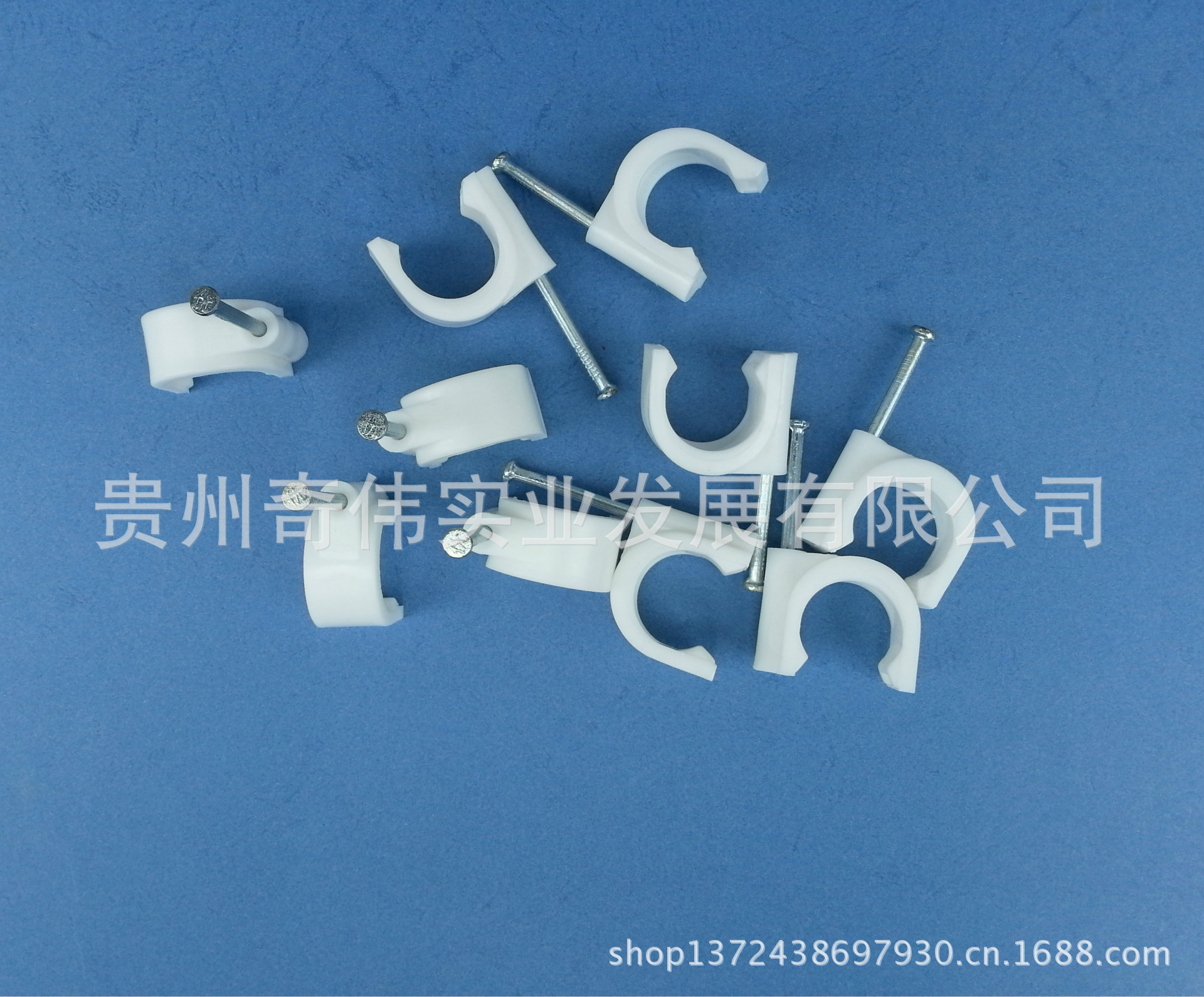 厂家直销 三桥牌钢钉电线卡/线扣线槽卡扣(圆i型)线卡圆30-i