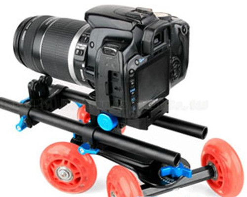 【相机附件 桌面定向滑轮 拍摄小车 摄像视频小