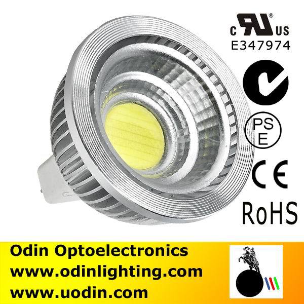 CE RoHS 3-5W Espitar 12v ul cob mr16 lamp
