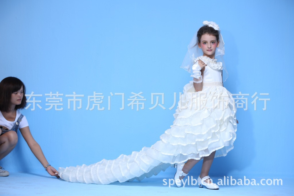 专业设计<em>高档</em> 童装婚纱裙 儿童公主裙 加Q800