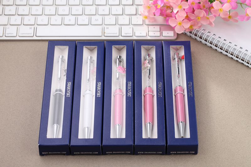 【厂家直销电容笔水晶笔施洛华元素圆珠笔水钻