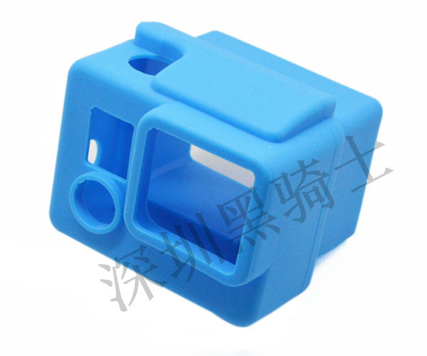 GP98 GoPro配件 Hero3+硅胶套 保护套 黑蓝绿