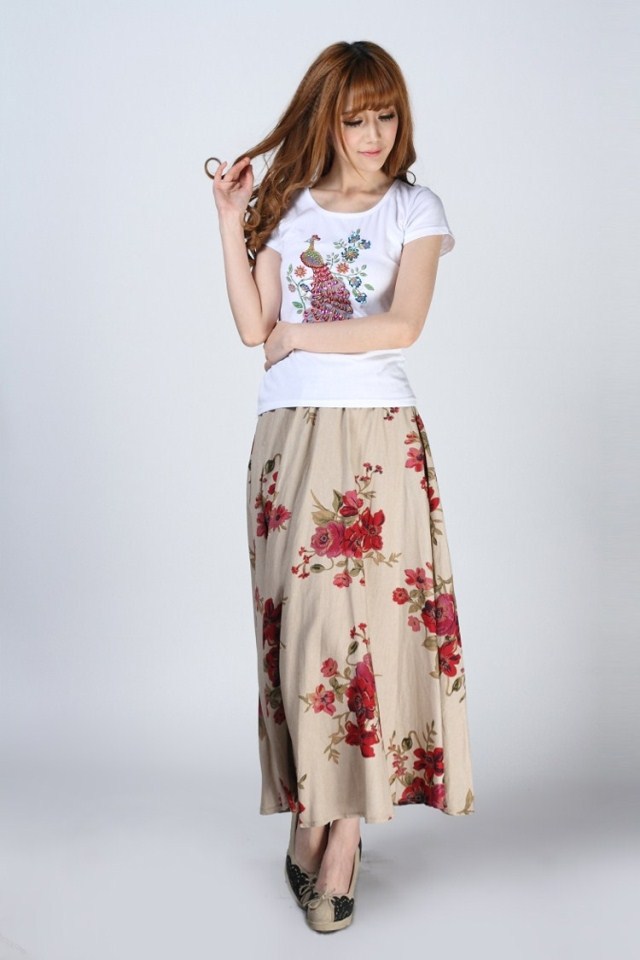 批发采购<em>半身</em>裙-<em>女装夏装</em>新款亚麻裙<em>半身长裙</em>