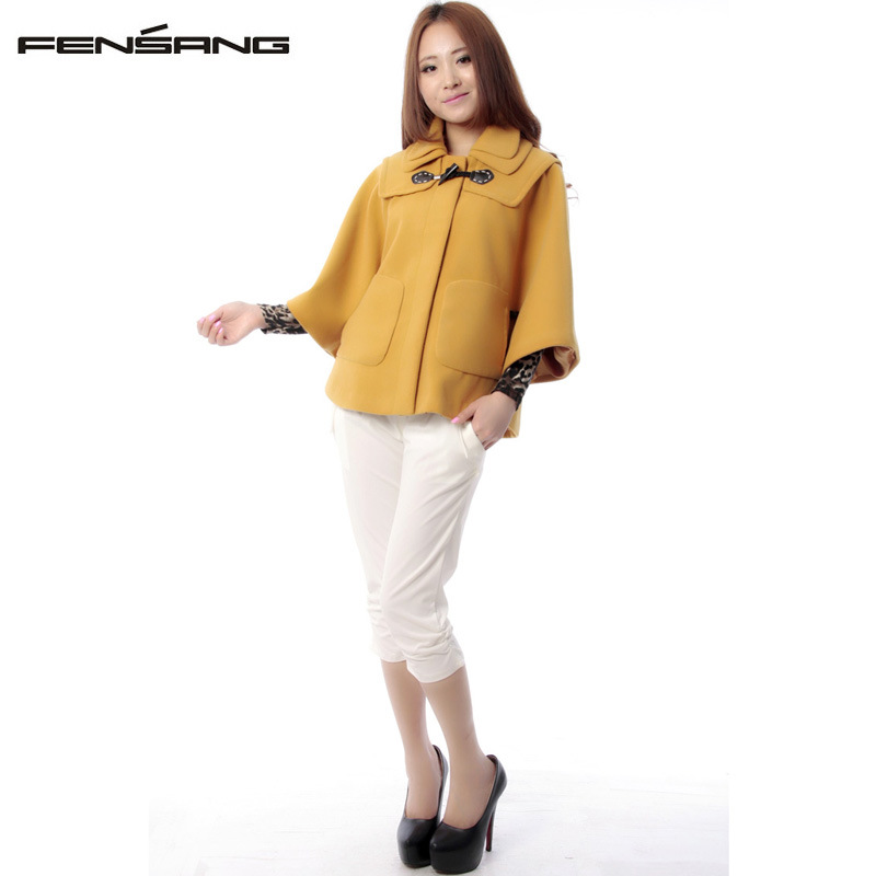 星期四连帽<em>开衫女士</em>粗毛线<em>羊毛</em>毛衣<em>外套</em> 棒针