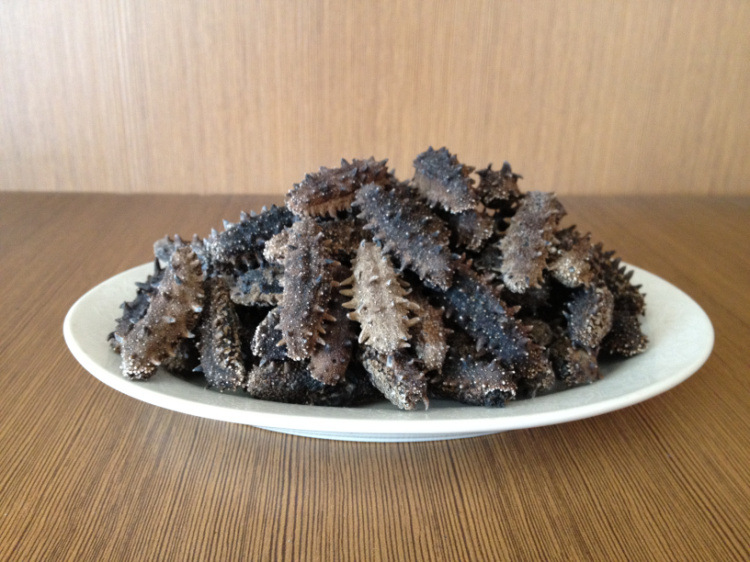 干制水产品-青岛晓刚野生淡干海参130只\/斤 海