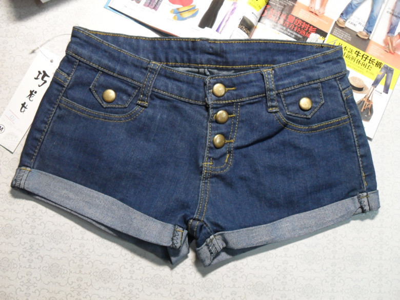 浙江库存低价<em>韩版</em>牛仔短裤<em>女裤 批发</em>时尚破洞