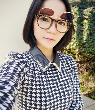 5157 方框蒸汽朋克双层翻盖两用可配近视墨镜