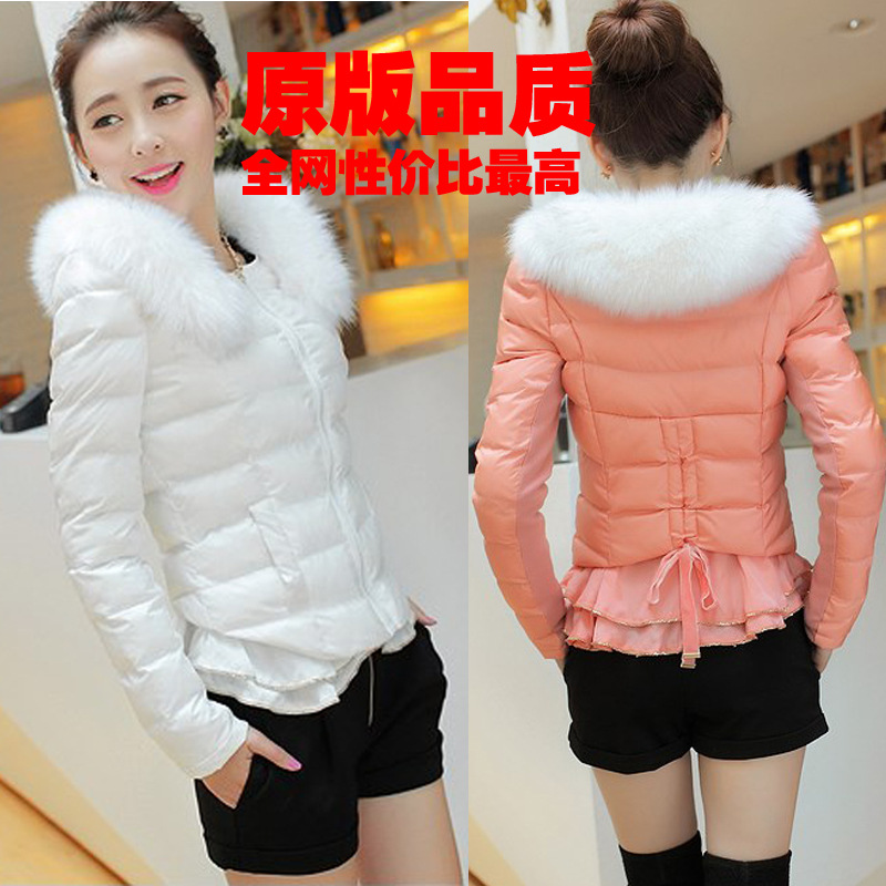 糖果彩色<em>冬装</em>外套棉衣<em>女士棉服</em>新款短款棉袄荷