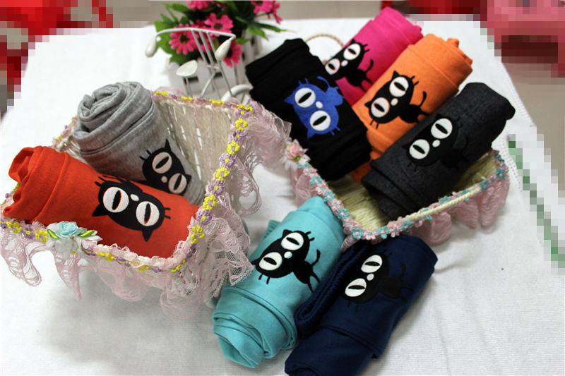 Q805 小猫卡通打底裤 (2)