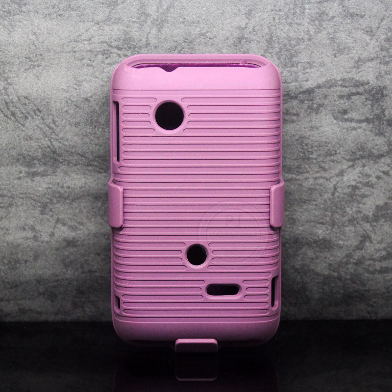 【索尼 SONY ST21I 条纹手机套 防滑套+2合一