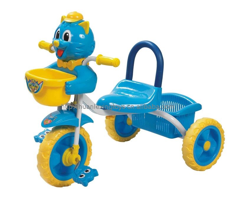 批发采购童车、婴儿车-卡通儿童三轮车 带遮阳