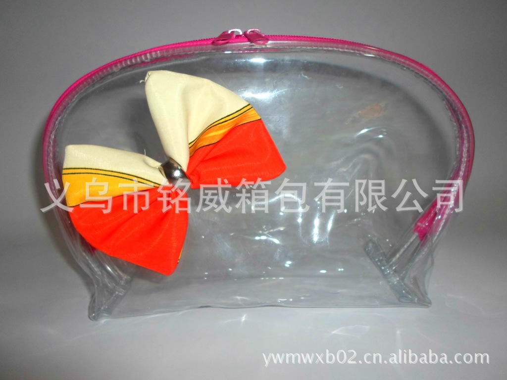 pvc蝴蝶结洗漱包