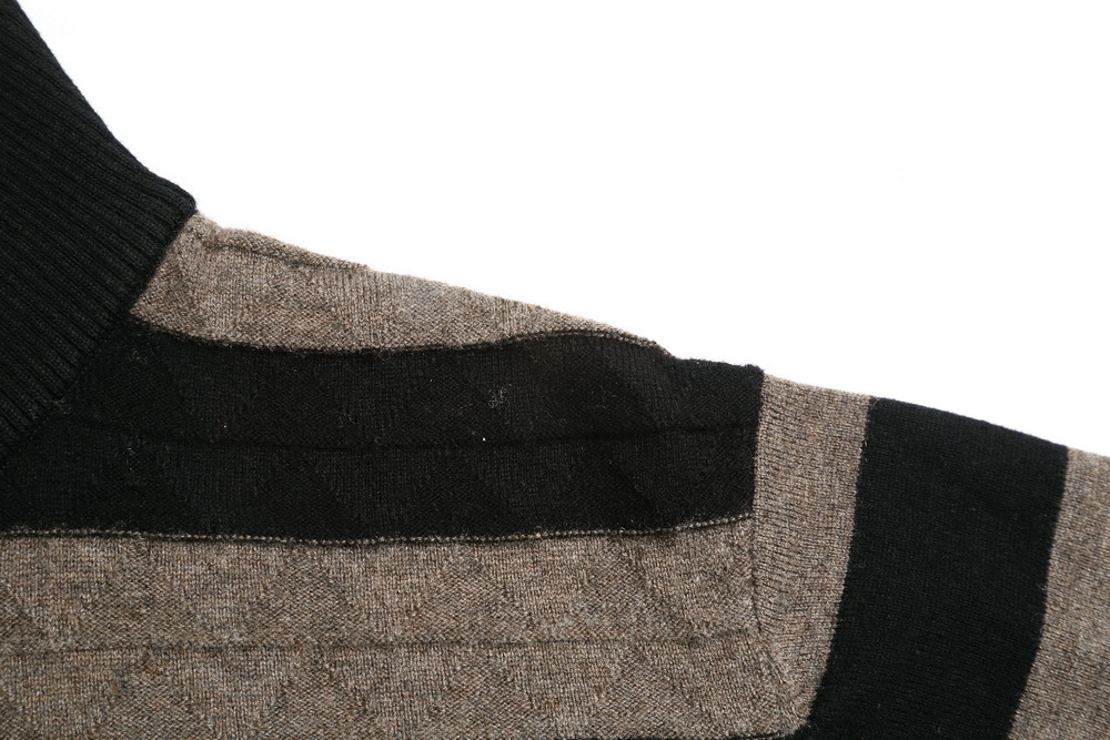 【<em>秋冬季</em>男款<em>加厚</em>高端<em>毛衣</em> 小方领时尚横条针