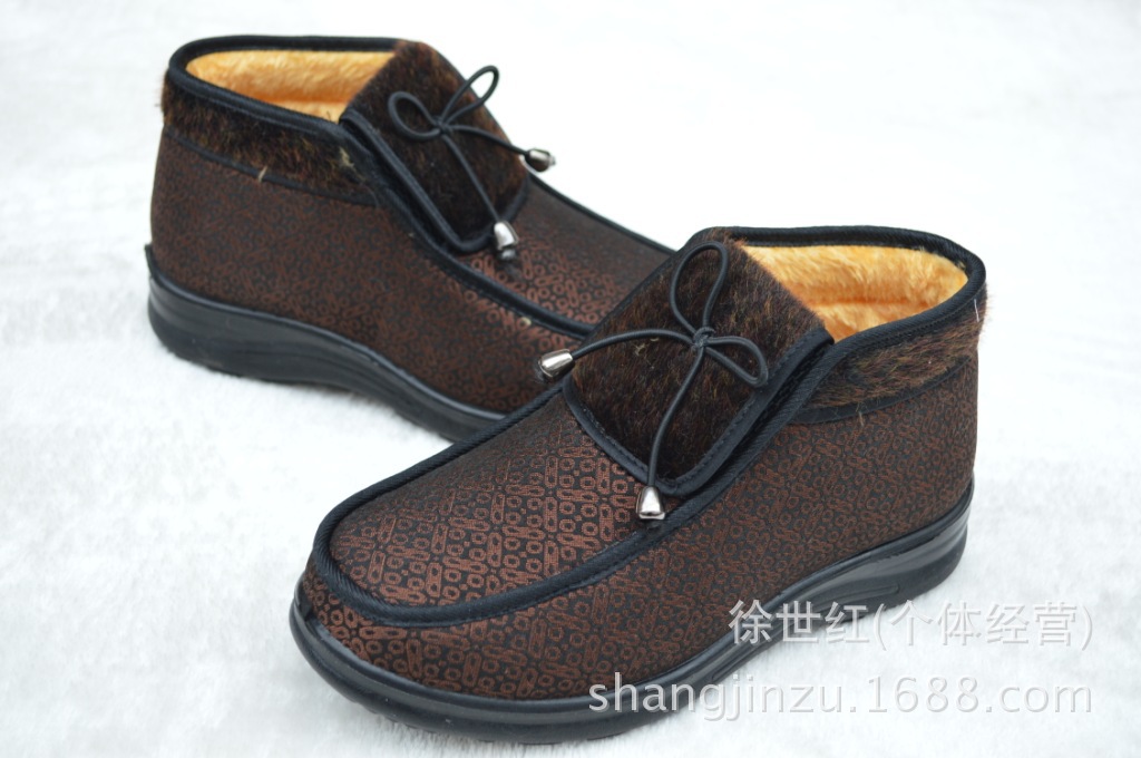 【老北京棉鞋厂家直销 老人棉鞋批发 毛口保暖