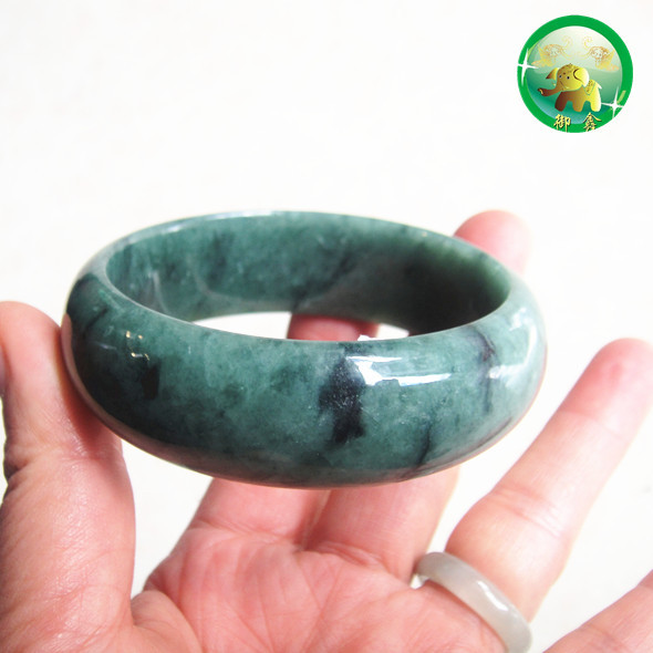 【宽板厚装5.7cm翡翠手镯,腾冲琼玉翡翠批发,