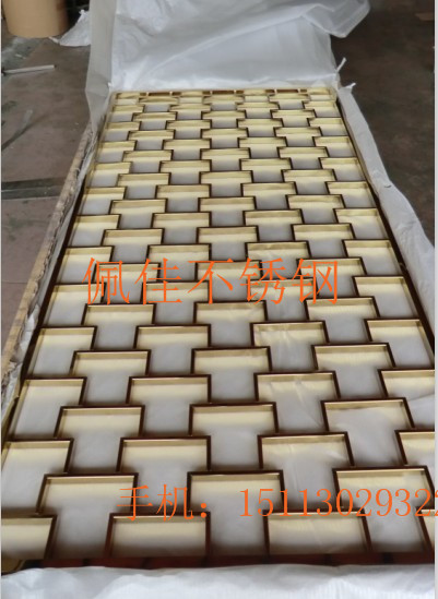 镜面钛金屏风_副本